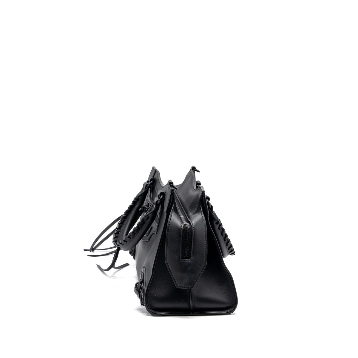 Balenciaga Neo Classic Small Handbag Calfskin Black black/ruthenium hardware | Structured Leather Handbag