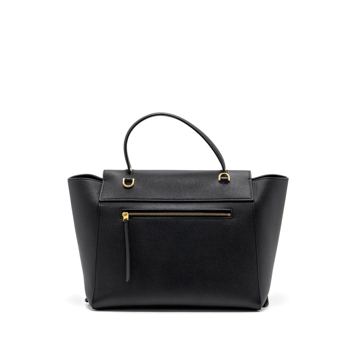 Celine Bags? Celine mini belt bag grained calfskin black GHW Premium Designer Shoulder Bag