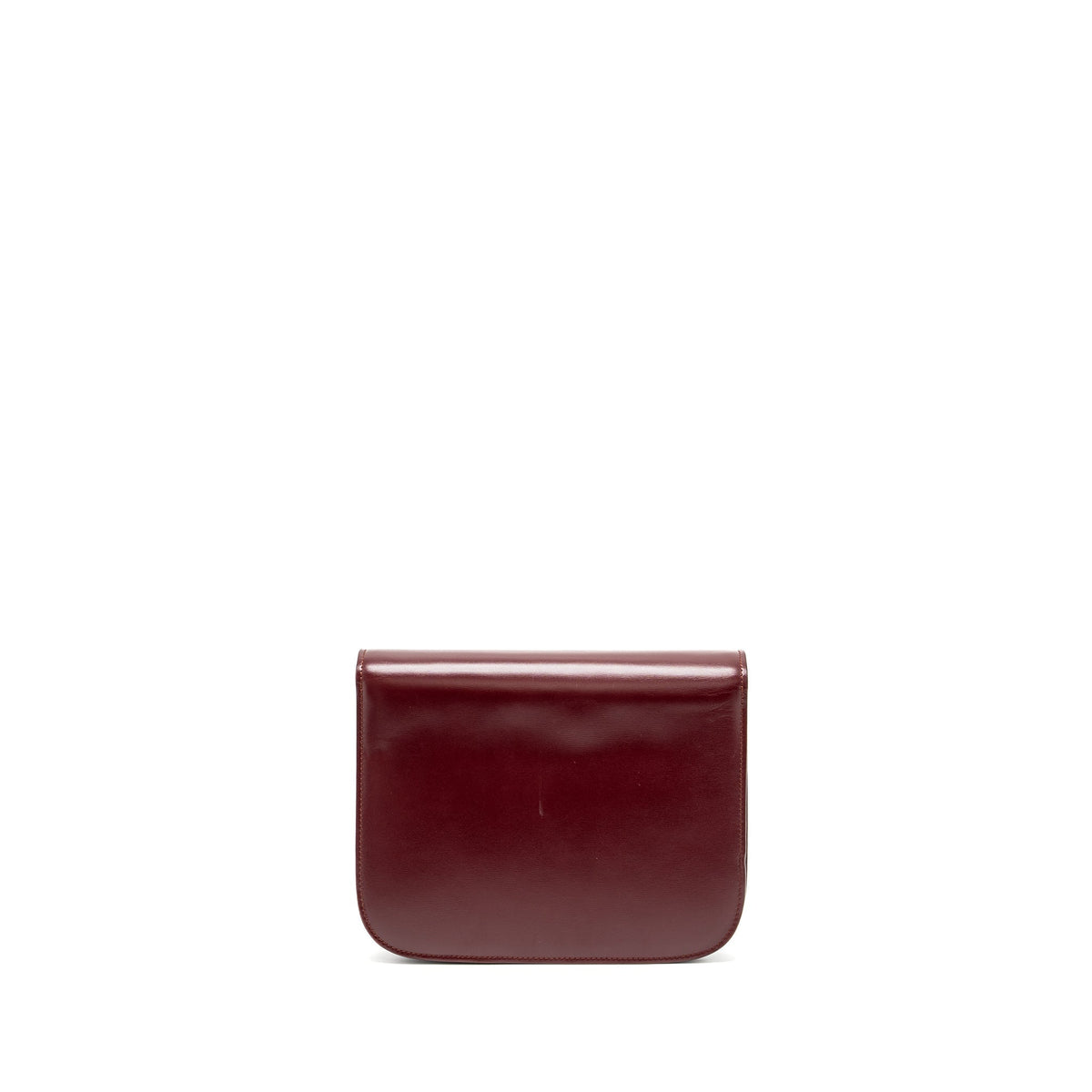 Celine Bags? Celine Medium Classic Box Bag Calfskin Dark Red GHW Elegant Everyday Designer Handbag