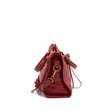 Balenciaga designer handbag leather closeup detail