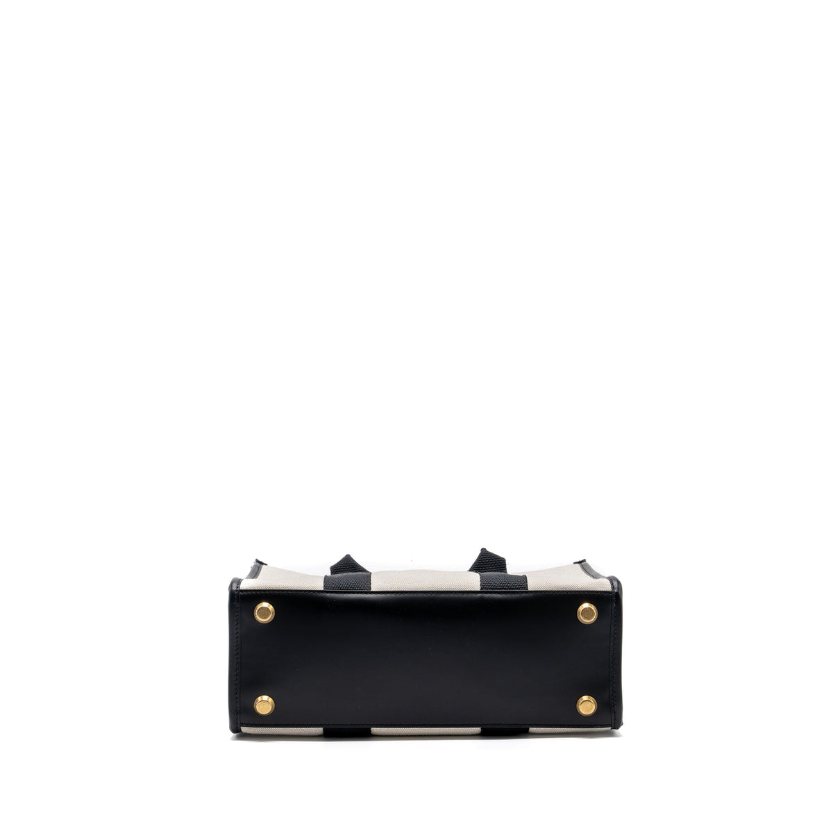 Balenciaga Small Tote Bag Canvas/ Leather Black/White GHW — Premium Leather Tote