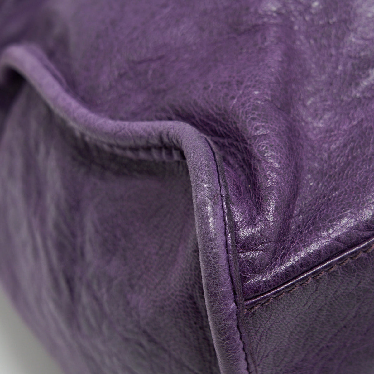 Balenciaga Giant City Bag Purple GHW — Designer Leather Handbag