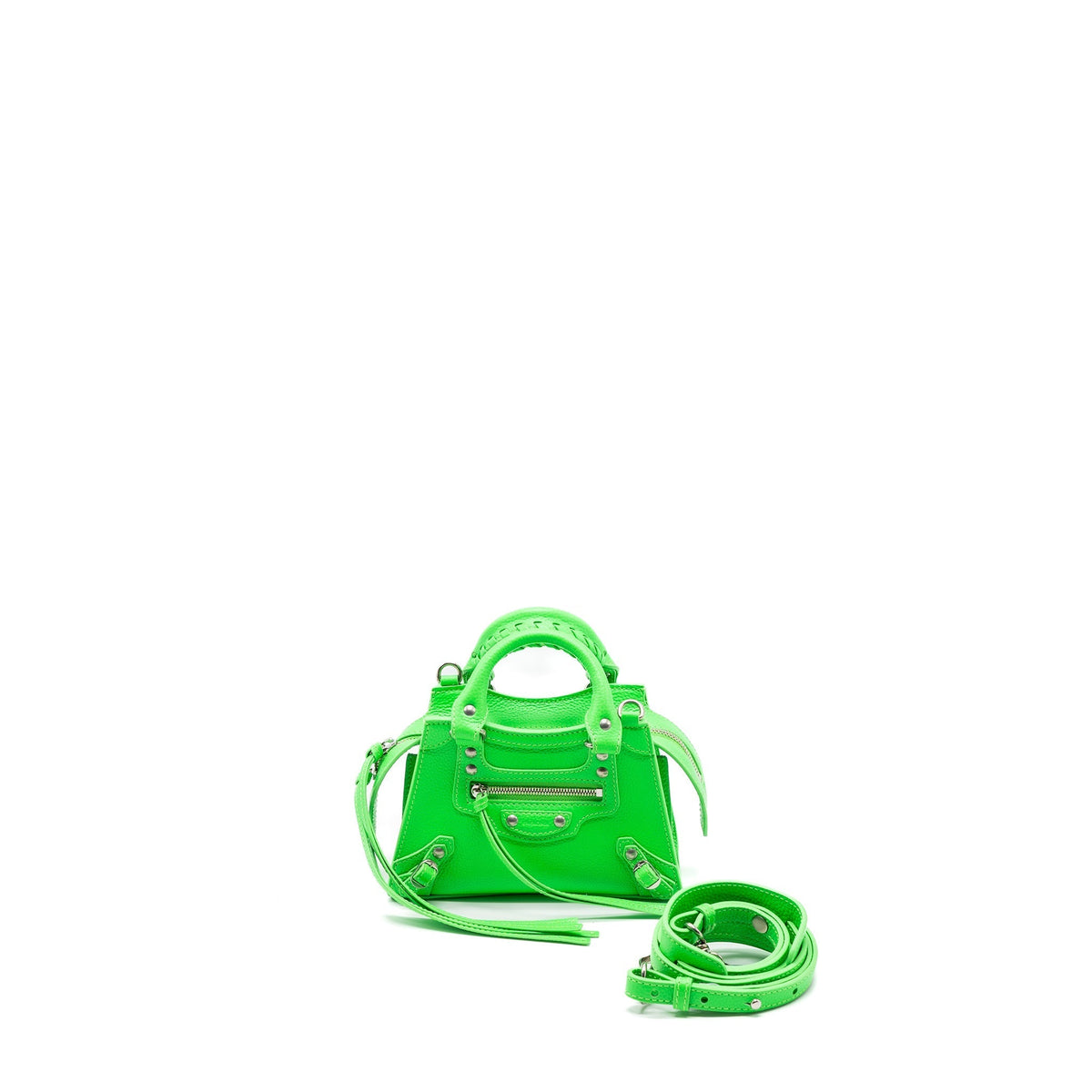Balenciaga women's handbag Green luxury designer calf