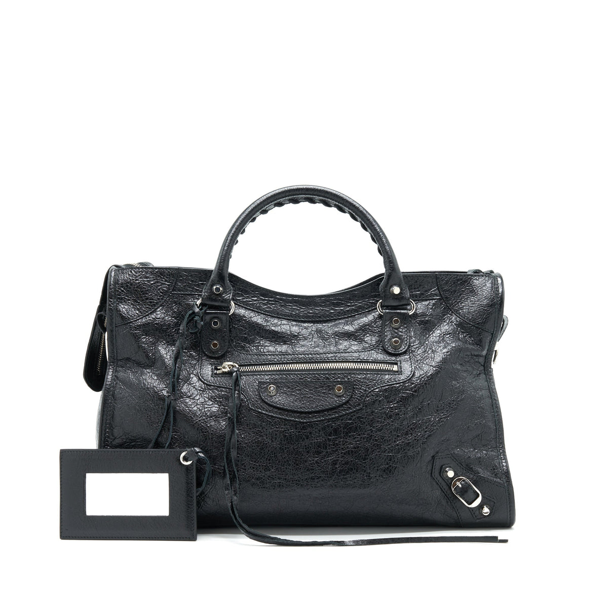 Balenciaga Giant City Bag Black SHW — Designer Leather Handbag