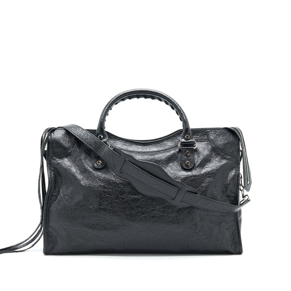 Balenciaga Giant City Bag Black SHW — Designer Leather Handbag