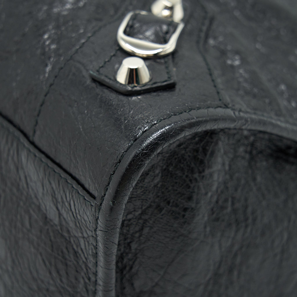 Balenciaga Giant City Bag Black SHW — Designer Leather Handbag