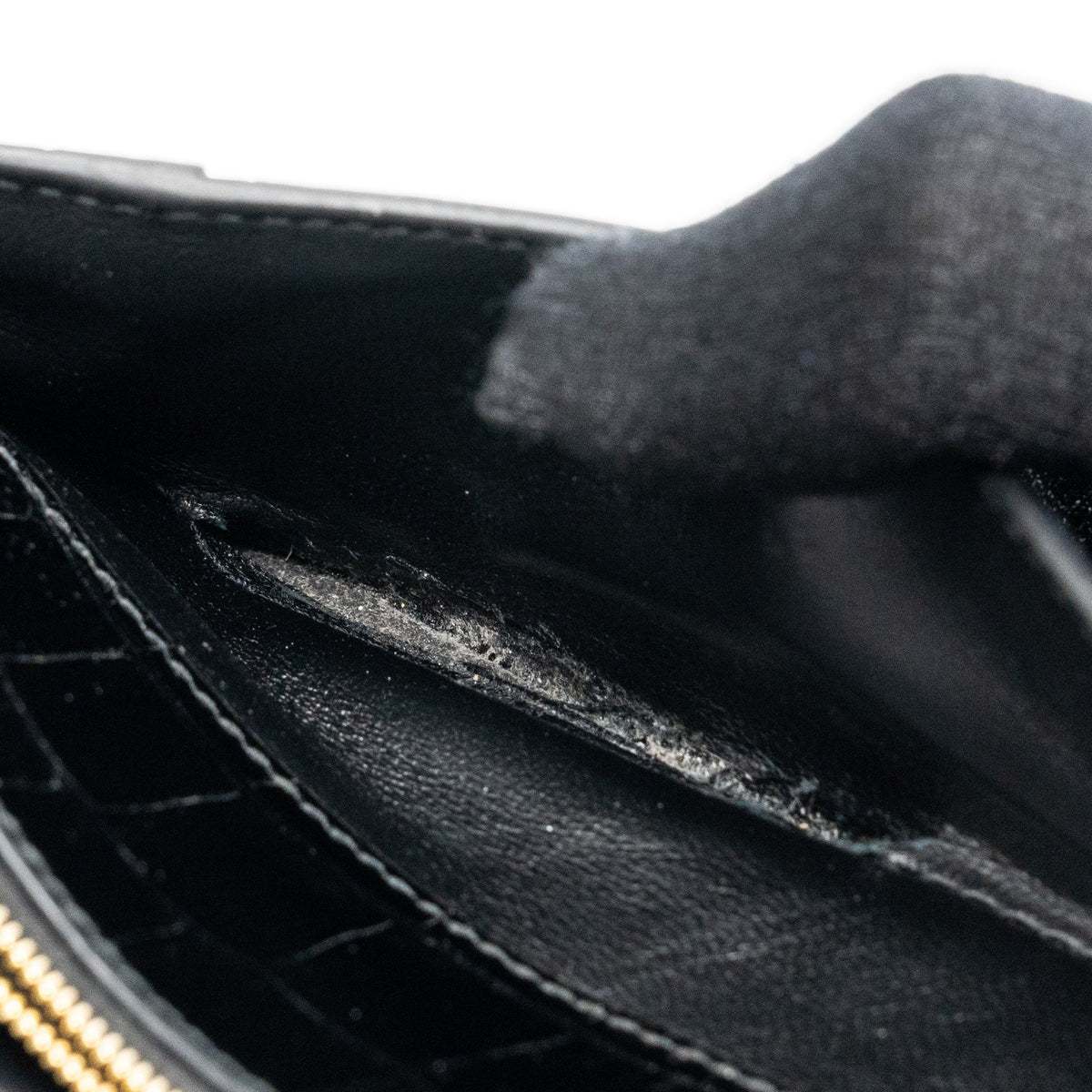 Balenciaga Hourglass Wallet On Chain Croc Embossed Calfskin Black GHW — Designer Chain Bag