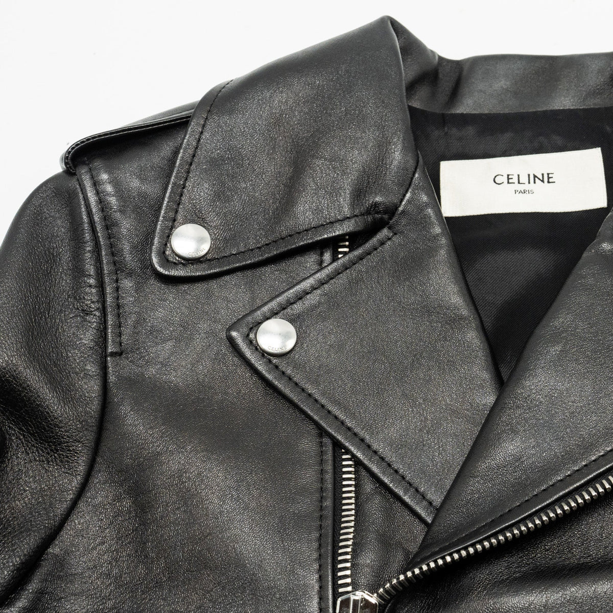 Celine Jackets? CELINE Size 38 Classic Biker Jacket Lambskin Black Stylish Everyday Designer Outerwear