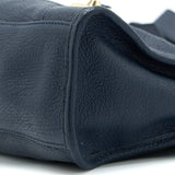 Side view of Balenciaga handbag Navy premium designer bag