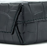 Side view of Balenciaga handbag Black premium designer bag