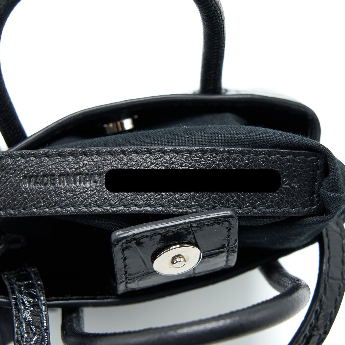 Luxar630 elegant leather Handbag top view