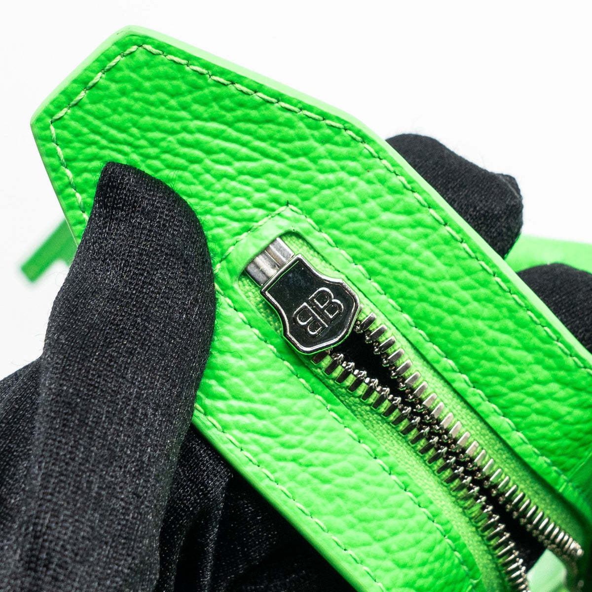 Authentic Balenciaga handbag Green luxury fashion accessory