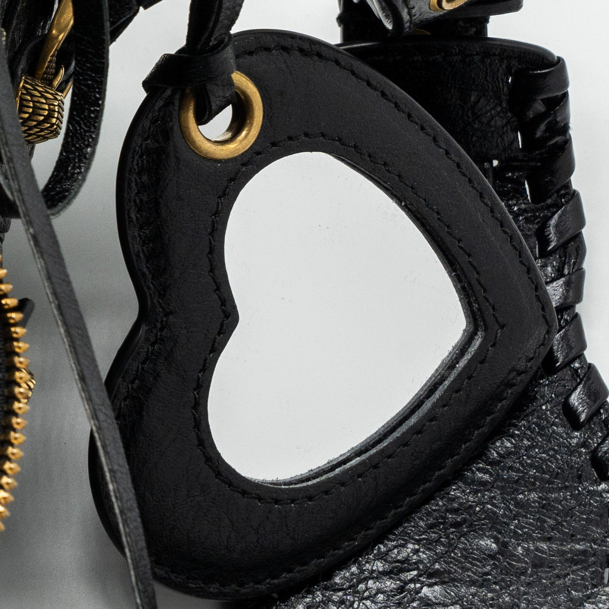 Balenciaga Le Cagole XS Lambskin Black GHW | Studded Leather Shoulder Bag