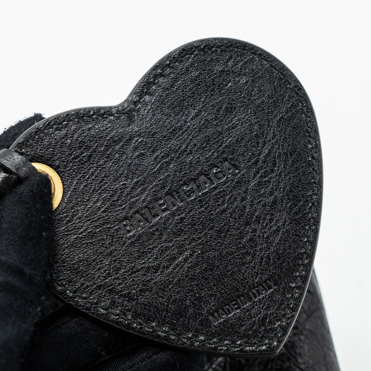 Balenciaga Le Cagole XS Lambskin Black GHW | Studded Leather Shoulder Bag