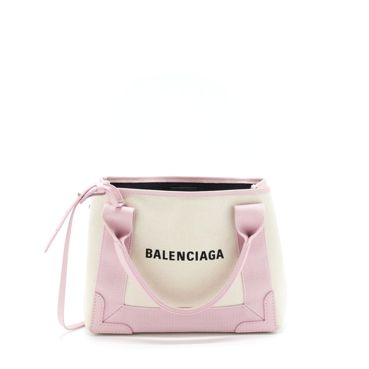 Balenciaga Canvas Cabas Bag Pink SHW | Designer Luxury Handbag