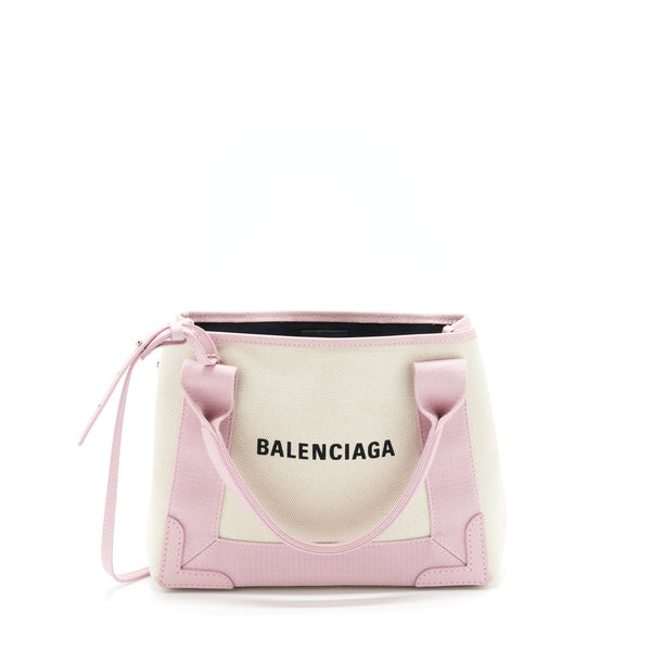 Balenciaga Canvas Cabas Bag Pink SHW | Designer Luxury Handbag
