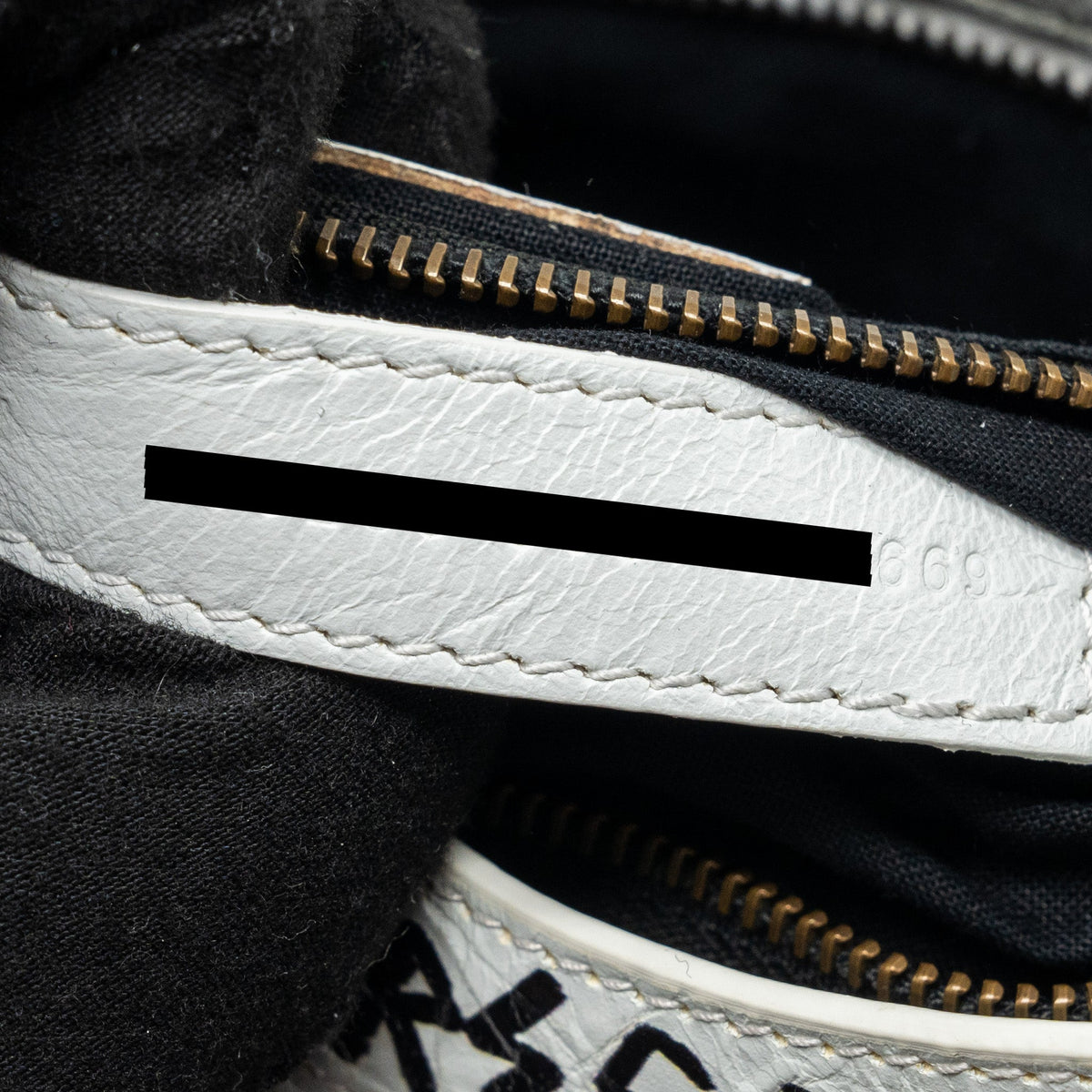 Balenciaga City Graffiti Classic Studs bag leather white / pink/ black with black hardware | Designer Luxury Handbag