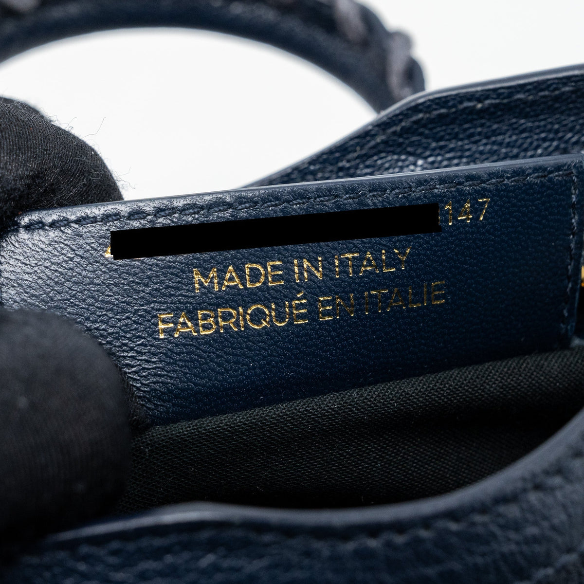 Balenciaga Nano City Bag Navy GHW — Designer Leather Handbag