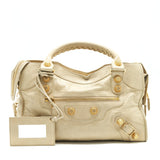 Balenciaga women's handbag Beige luxury designer leather