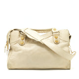Balenciaga authentic luxury handbag Beige leather craftsmanship