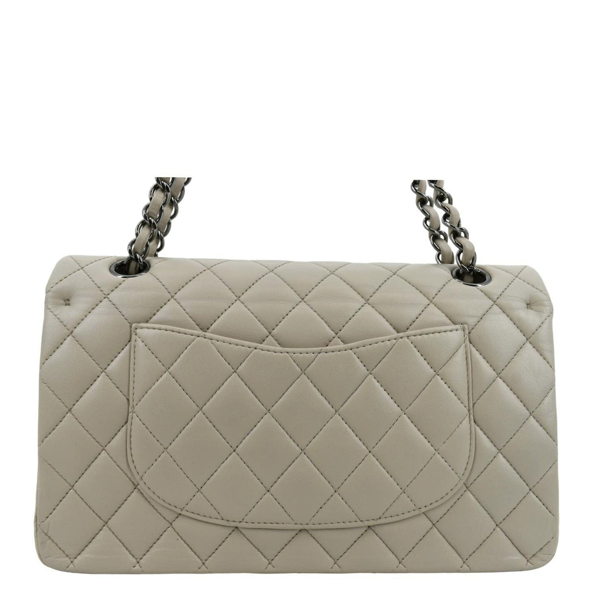 Chanel Bags Chanel Classic Medium Double Flap Quilted Leather Shoulder Bag Ivory Elegant Everyday Designer Handbag