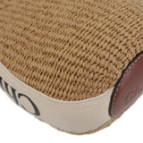 Chloe authentic luxury tote bag Brown raffia craftsmanship