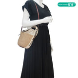 Chloe authentic luxury tote bag Brown raffia craftsmanship