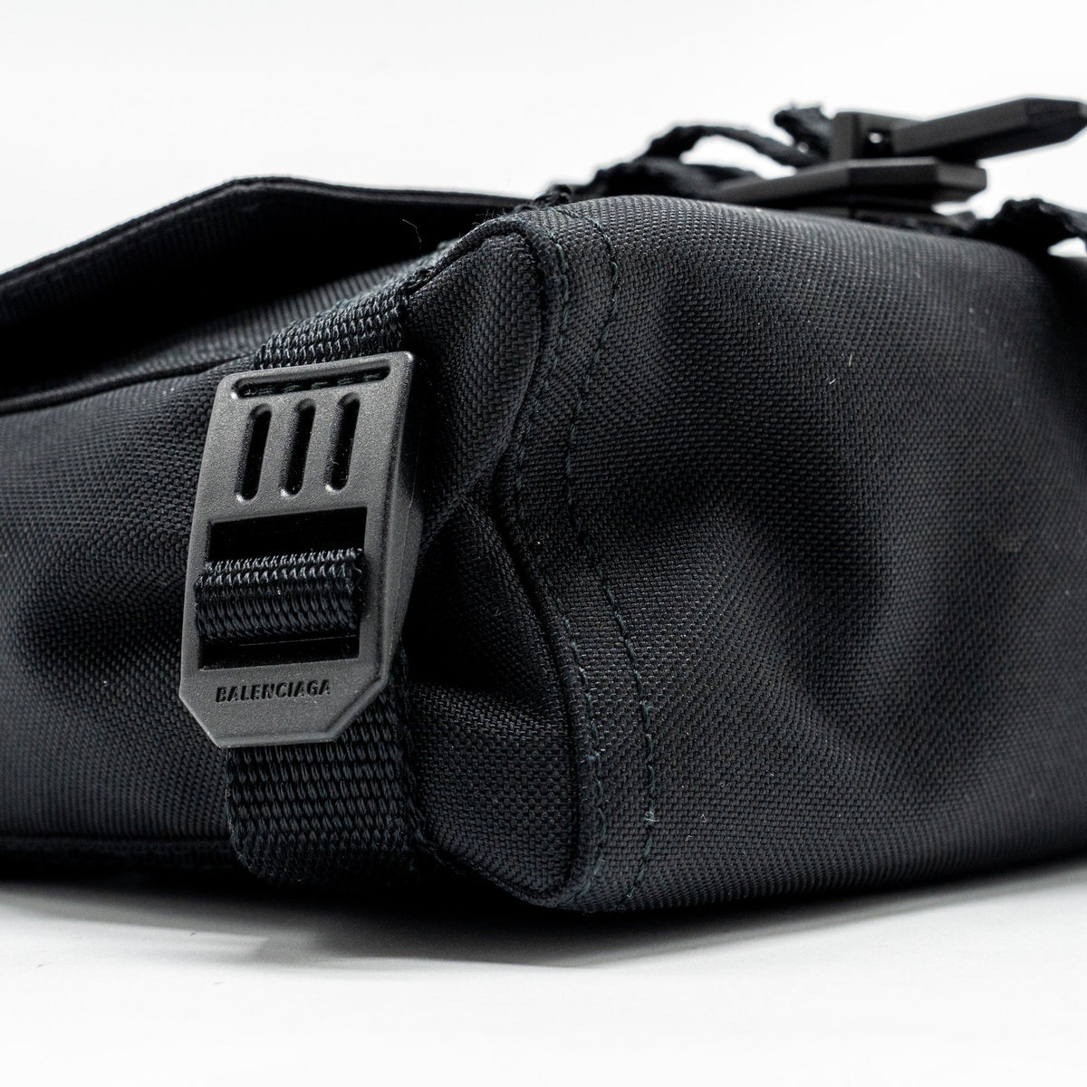 Balenciaga Army Messenger Bag Black Recycled Nylon Black/black hardware — Designer Messenger Bag