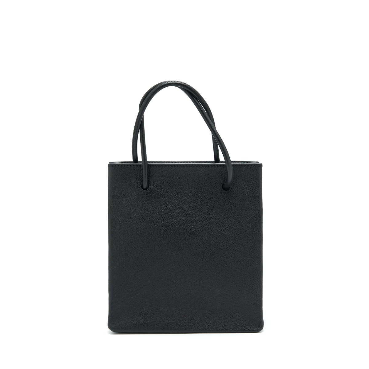 Balenciaga Top Handle Shopping Tote Bag Calfskin Black SHW — Premium Leather Tote