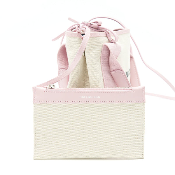 Balenciaga Canvas Cabas Bag Pink SHW | Designer Luxury Handbag