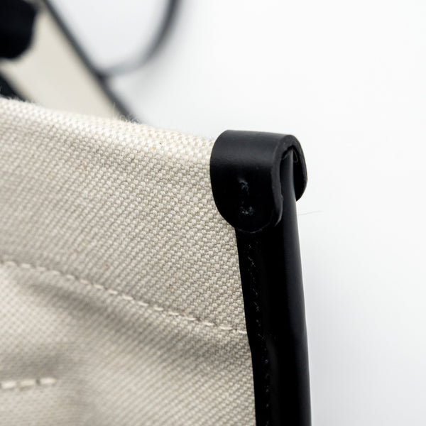 Balenciaga Small Tote Bag Canvas/ Leather Black/White GHW — Premium Leather Tote