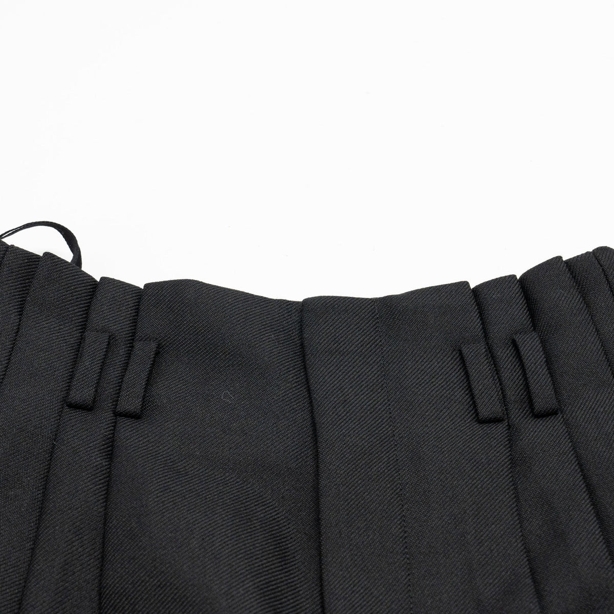 Celine Pants? CELINE Size 34 Pantalon Margaret Gabardine Straight Pants Wool Mohair Black Premium Designer Casual Trousers