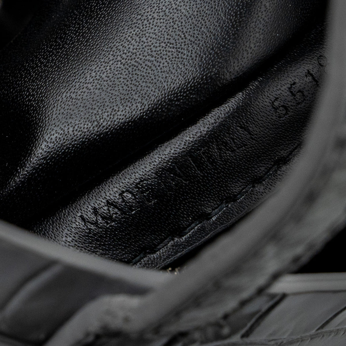 Balenciaga designer handbag calf closeup detail