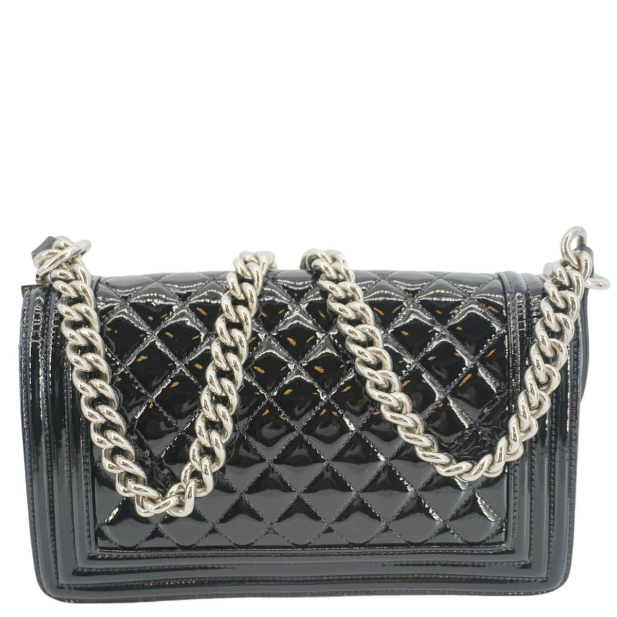 Chanel Bags Chanel Boy Flap Medium Plexiglass Patent Leather Crossbody Bag Black 20481641 Premium Designer Shoulder Bag