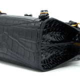 Luxar619 elegant leather Handbag angled view