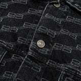 Balenciaga authentic luxury handbag Black denim craftsmanship