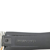 Close-up detail view of Louis Vuitton unisex black watch