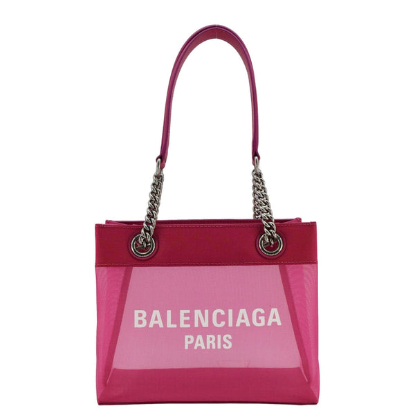 Balenciaga Duty Free Mesh Tote Bag Fuchsia — Premium Leather Tote