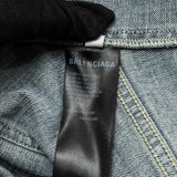Balenciaga authentic luxury handbag Blue denim craftsmanship