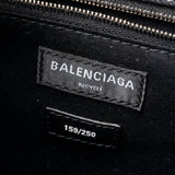Side view of Balenciaga handbag Black premium designer bag
