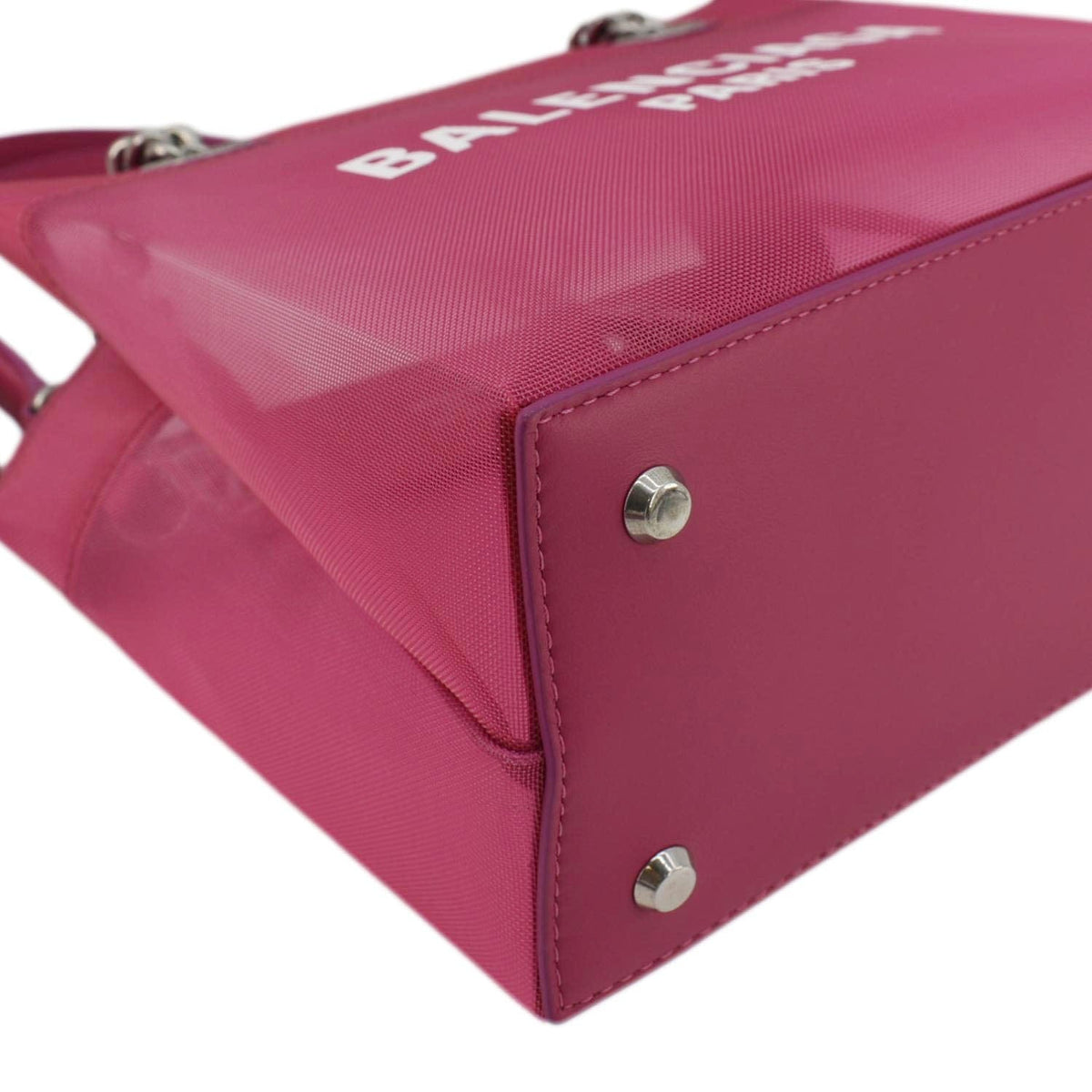 Balenciaga Duty Free Mesh Tote Bag Fuchsia — Premium Leather Tote