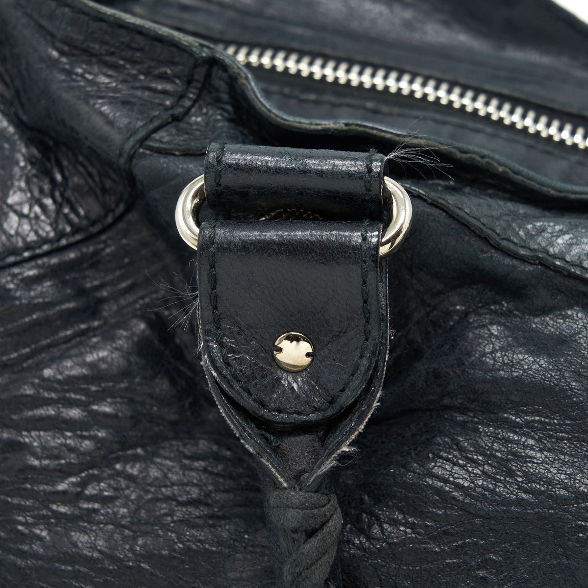 Balenciaga Giant City Bag Navy SHW — Designer Leather Handbag