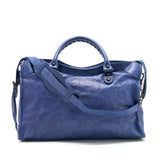 Authentic Balenciaga handbag Blue luxury fashion accessory