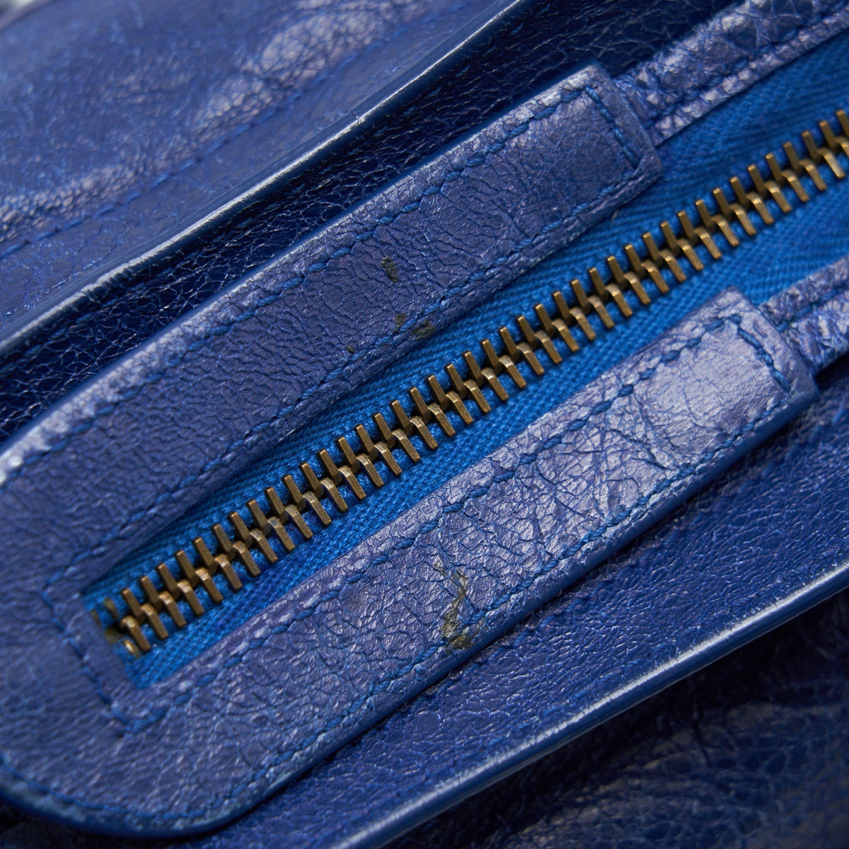 Balenciaga women's handbag Blue luxury designer leather