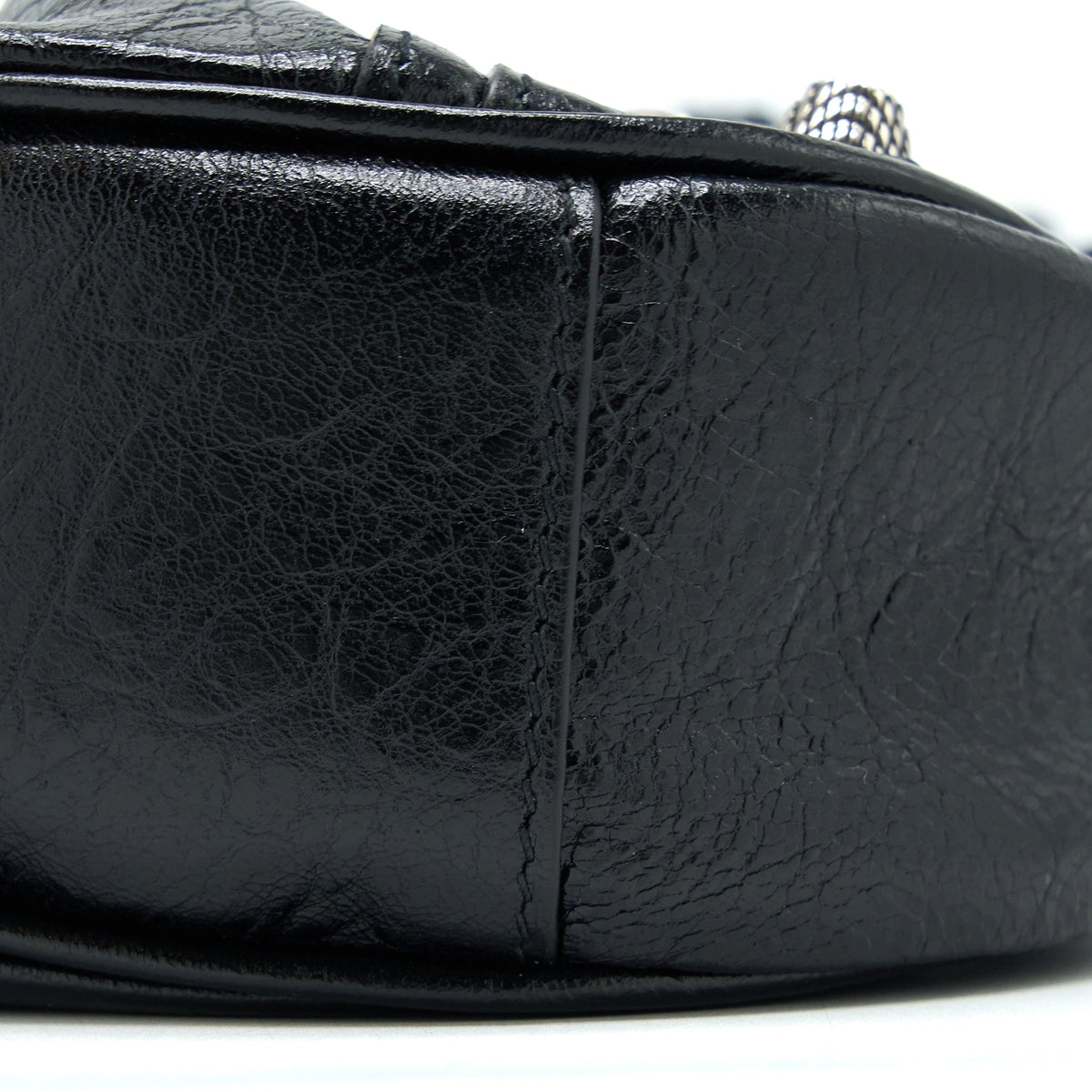 Balenciaga Le Cagole XS Shoulder Bag Arena Lambskin Black SHW | Studded Leather Shoulder Bag