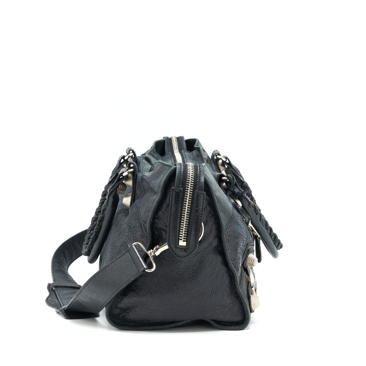 Balenciaga Giant City Bag Navy SHW — Designer Leather Handbag
