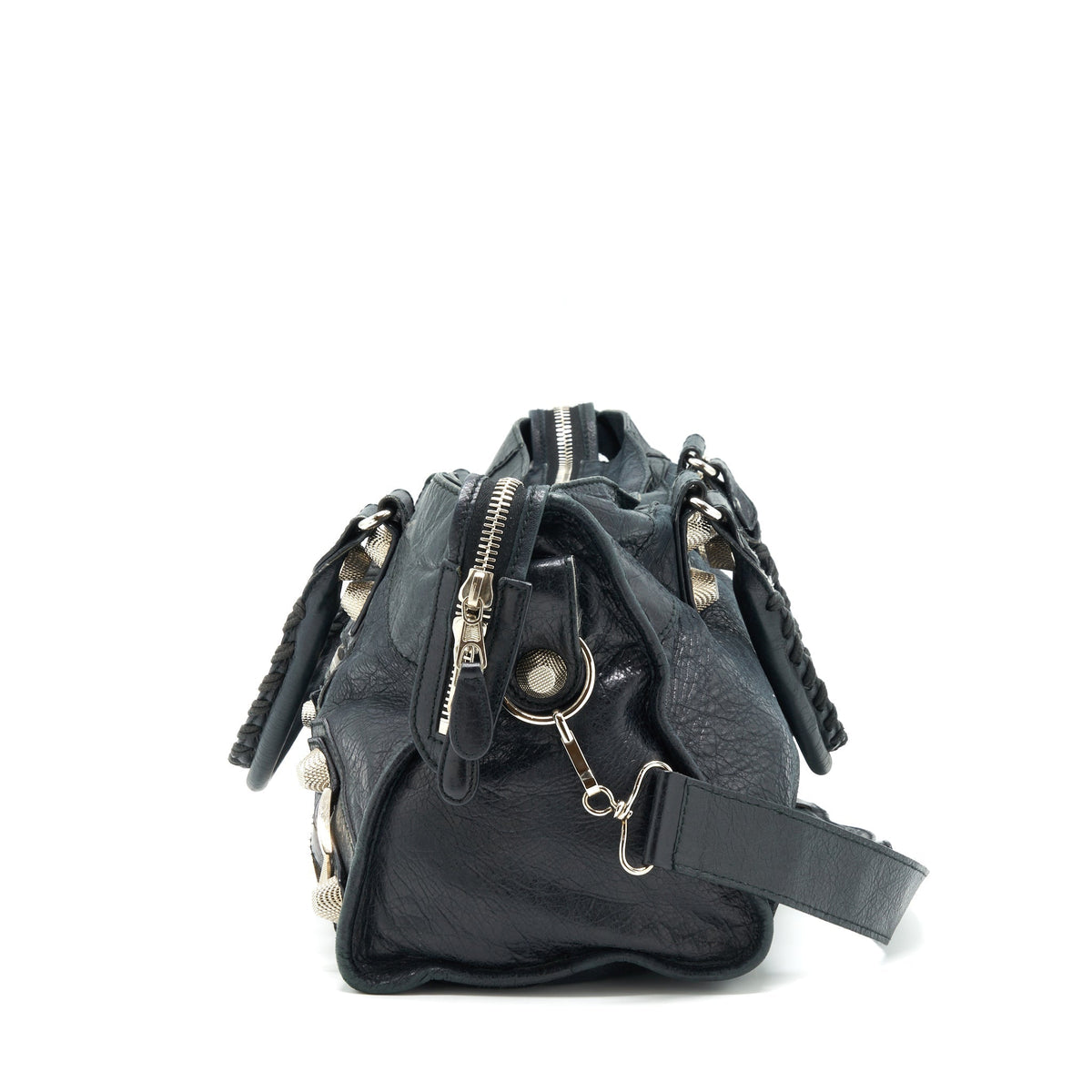 Balenciaga Giant City Bag Navy SHW — Designer Leather Handbag