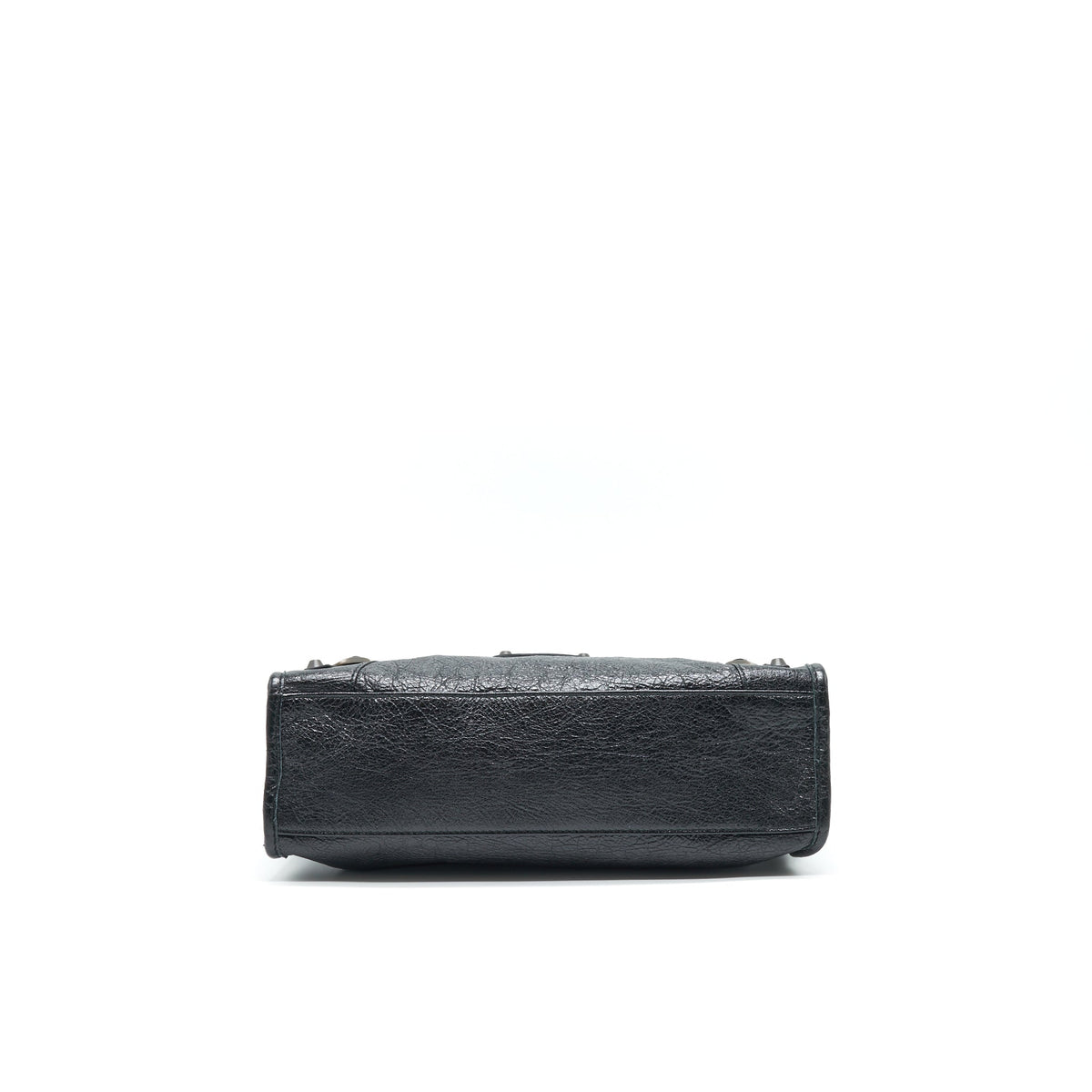 Side view of Balenciaga handbag Black premium designer bag