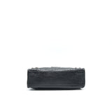 Side view of Balenciaga handbag Black premium designer bag