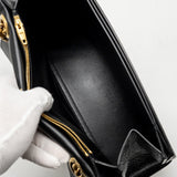 Side view of Balenciaga handbag Black premium designer bag